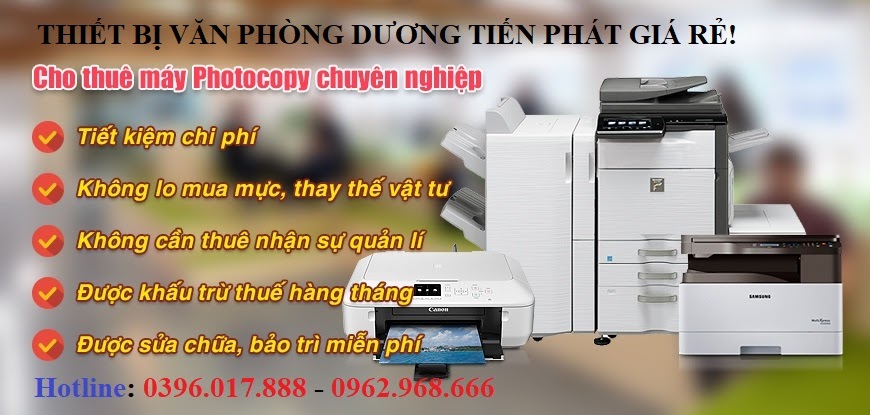 Cho thuê máy Photocopy tại Hoàn Kiếm chuyên nghiệp, giá rẻ