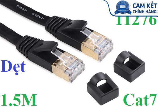 Cáp mạng đúc sẵn Cat7 dài 1,5m dẹt chính hãng Ugreen 11276 cao cấp