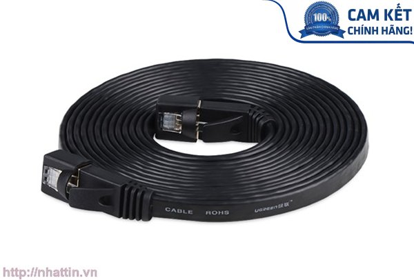 Cáp mạng đúc sẵn Cat7 dài 1,5m dẹt chính hãng Ugreen 11276 cao cấp
