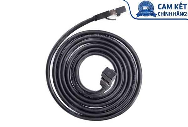 Cáp mạng đúc sẵn Cat7 dài 1m tròn chính hãng Ugreen 11268 cao cấp
