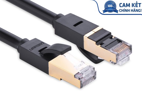 Cáp mạng đúc sẵn Cat7 dài 1m tròn chính hãng Ugreen 11268 cao cấp