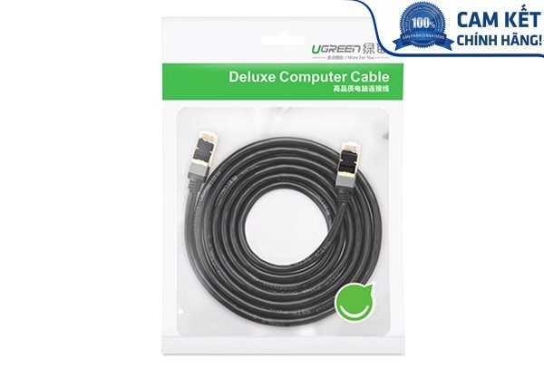 Cáp mạng đúc sẵn Cat7 dài 1m tròn chính hãng Ugreen 11268 cao cấp