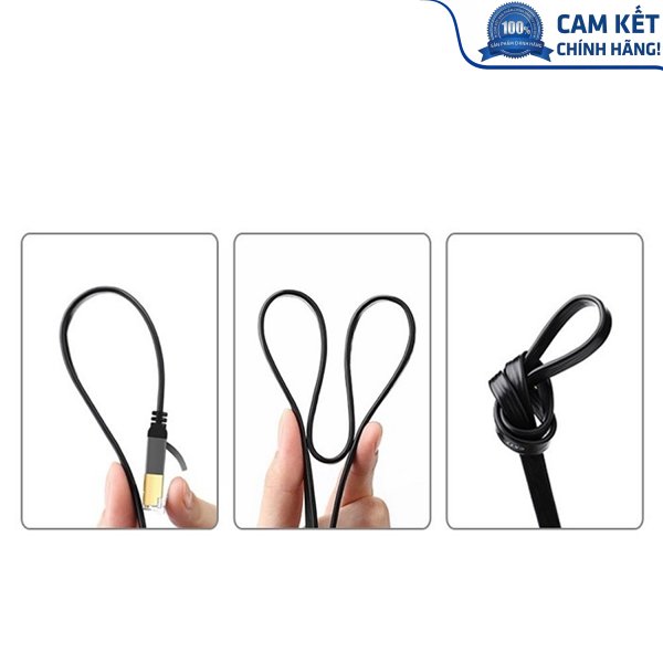 Cáp mạng đúc sẵn Cat7 dài 2m dẹt chính hãng Ugreen 11261 Cao cấp