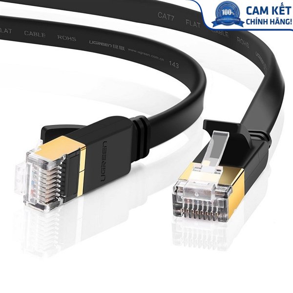 Cáp mạng đúc sẵn Cat7 dài 2m dẹt chính hãng Ugreen 11261 Cao cấp
