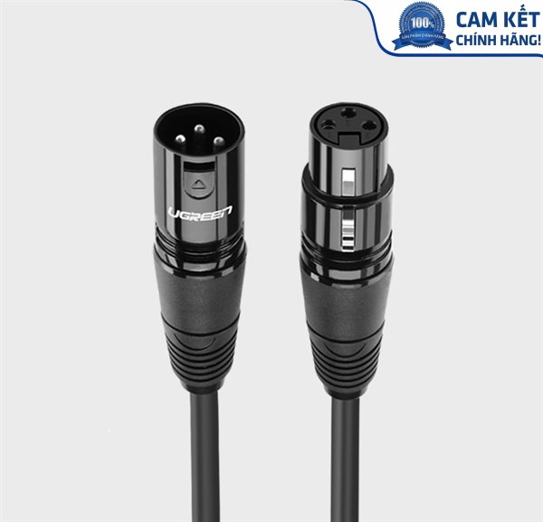 Cáp nối dài Microphone XLR 10m chính hãng Ugreen 20714 cao cấp