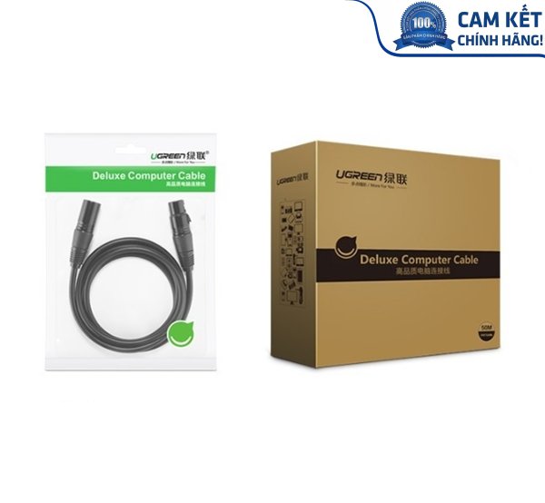 Cáp nối dài Microphone XLR 10m chính hãng Ugreen 20714 cao cấp